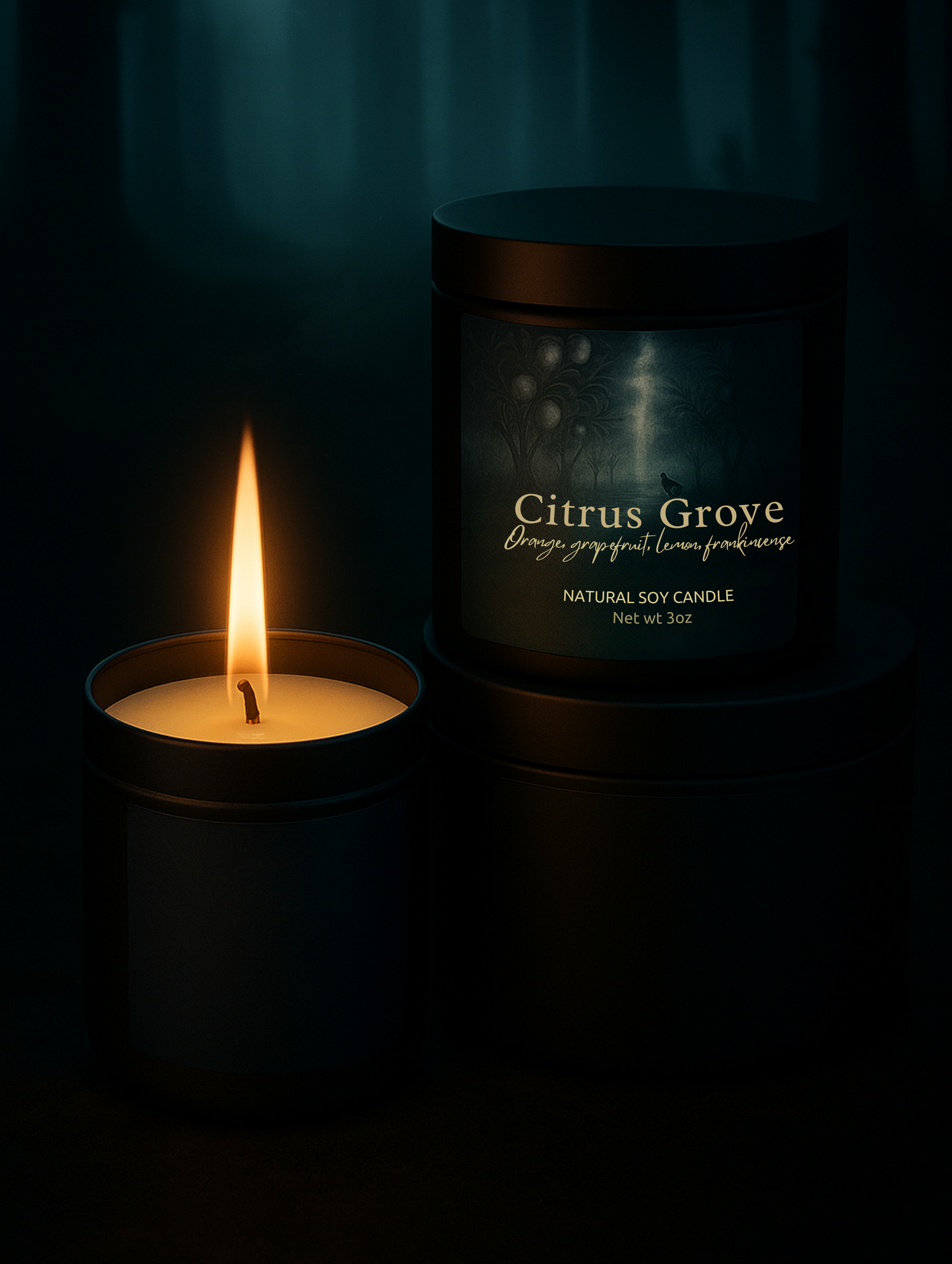 3 oz candle tin