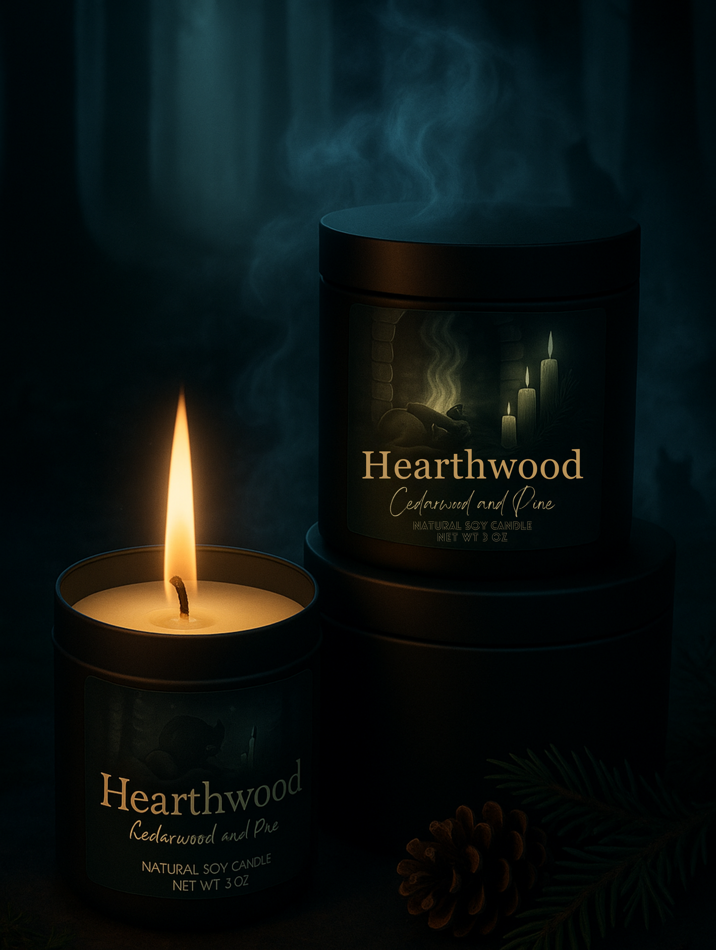 3 oz candle tin